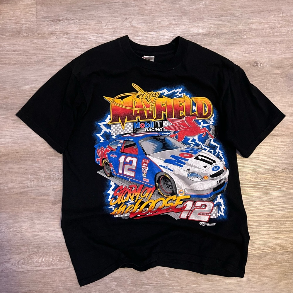 Black Racing Graphic T-Shirt